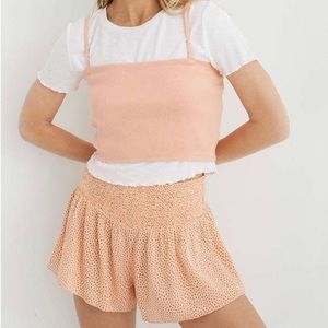 American Eagle Real Good Smocked High Waisted Shorts